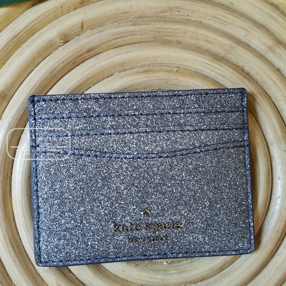 Kate Spade Boxed Small Slim Card Holder Dusk Navy - Picture 7 of 15